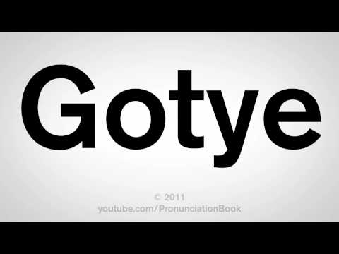 How To Pronounce Gotye