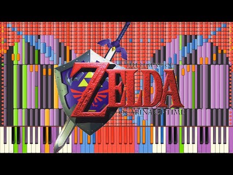 [Black MIDI] Synthesia – Song of Storms (Legend of Zelda) 42,000 ~ Infernis