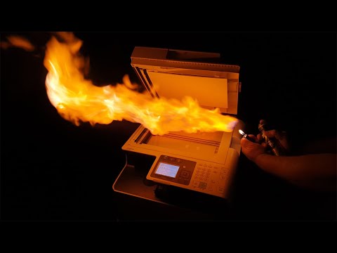 What happens if you photocopy fire