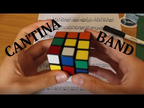 &quot;Cantina Theme&quot; Played By Rubik&#039;s Cube Whilst Being Solved