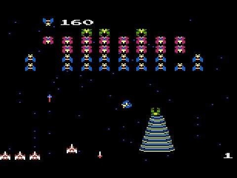 🎮🕹️👉Galaga - Gameplay Arcade 1981