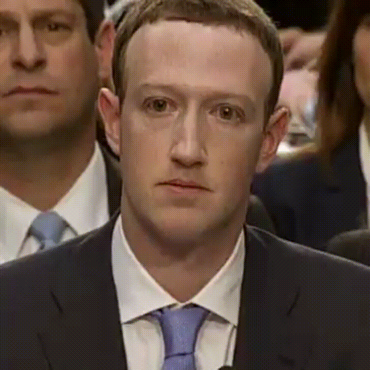 Zuckerberg sich gestern im Washingtoner Kongress von Senatoren befragt wurd...