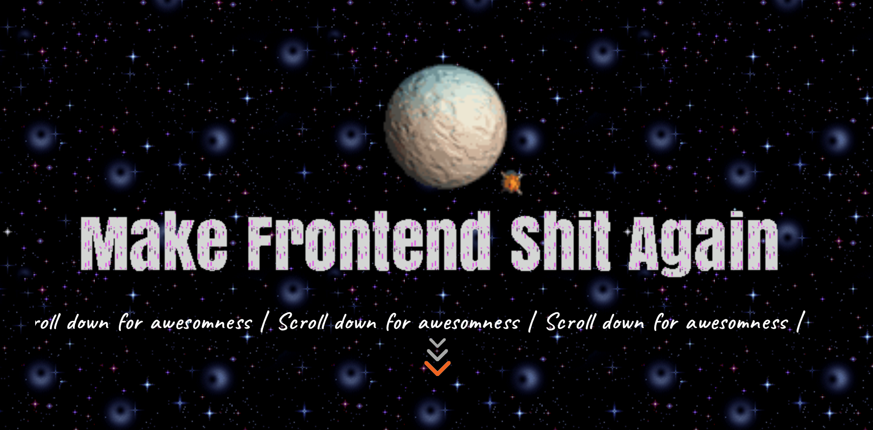 Make Frontend Shit Again ?