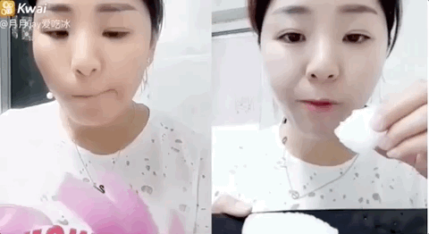 Chinese Girls eating Ice as an ASMR Trigger