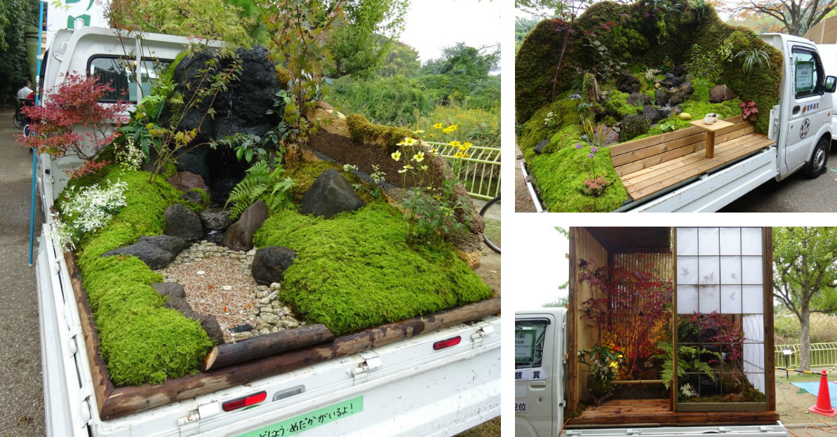 Mini Gardens on Japanese Trucks
