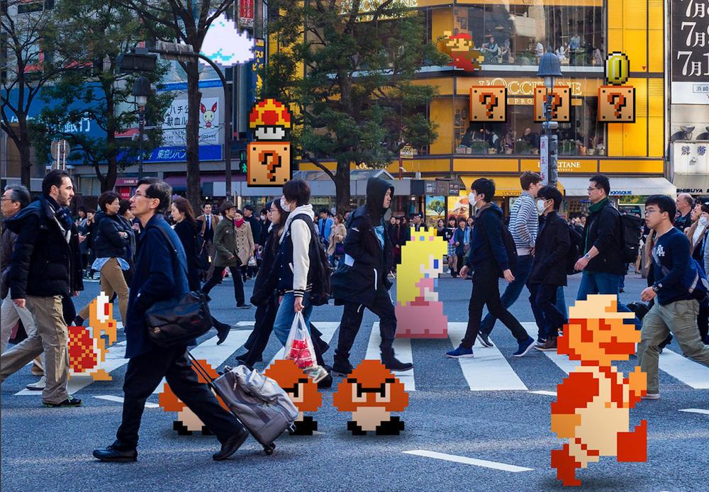 Akihabara + Mario Pixel Creatures