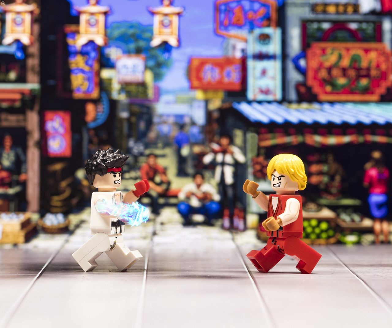 Ryu vs. Ken (Lego Edition)