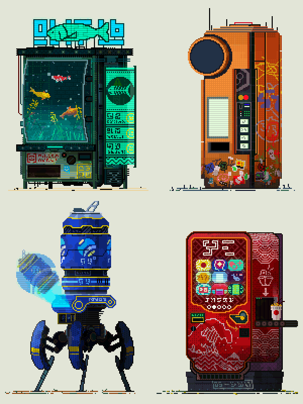 Cyberpunk Vending Machines