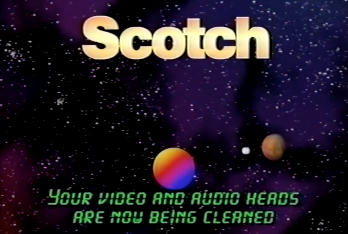 Retro VHS Esoterik: 1995 Scotch VCR Head Cleaner