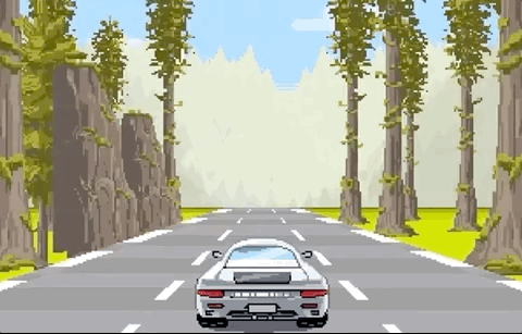 America's Most Scenic Drives Pixel-styled