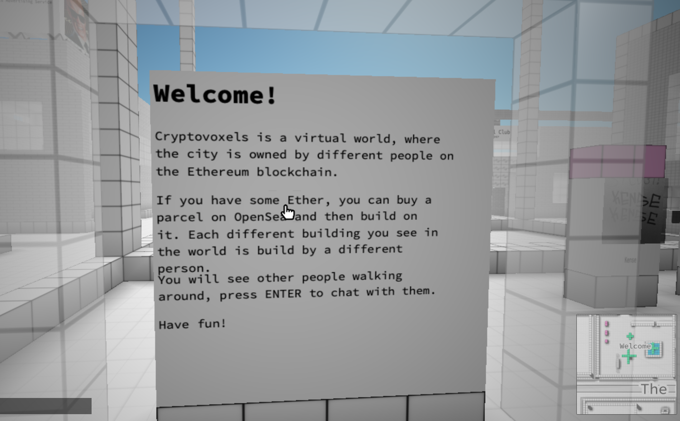 Auf einer Blockchain laufender 'Minecraft Klon' auf Ethereum Basis