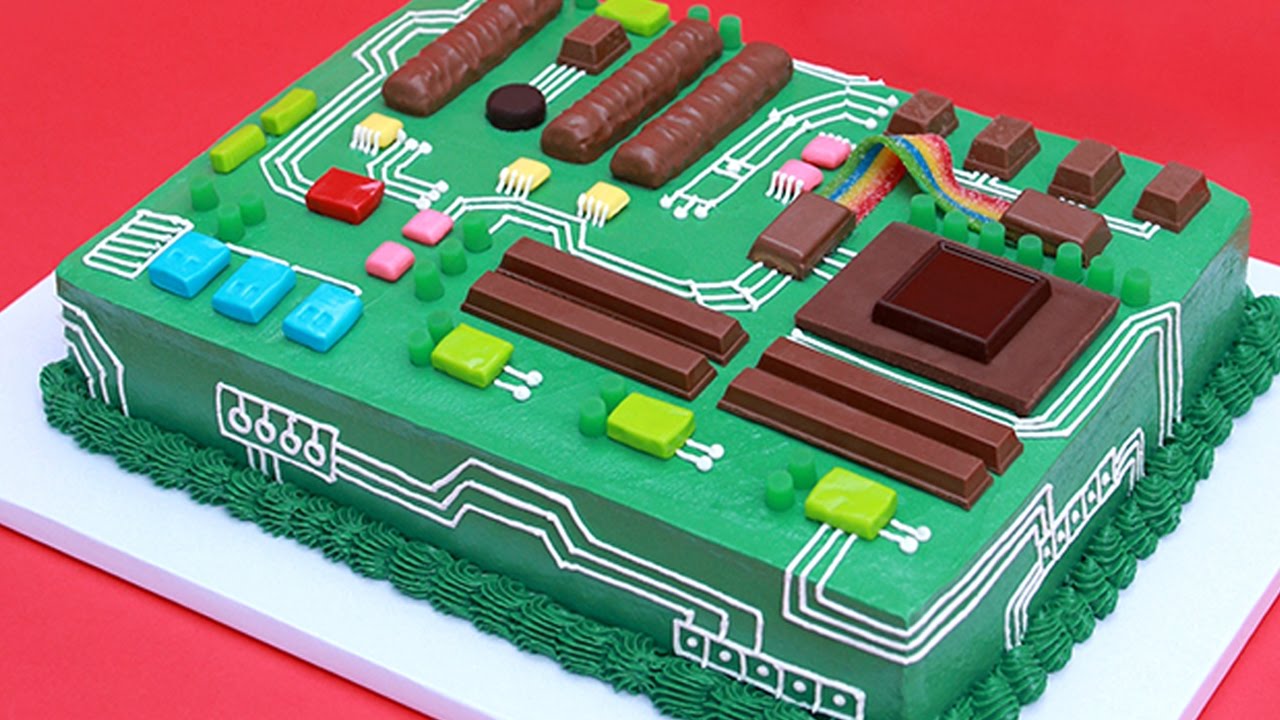 HOW TO MAKE A MOTHERBOARD CAKE