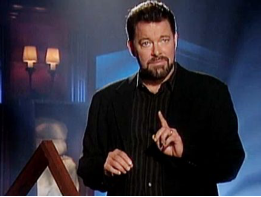 Jonathan Frakes telling you you're wrong for 47 seconds