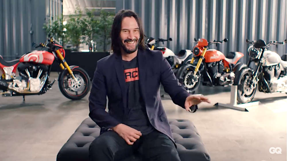 Keanu Reeves zeigt seine coolsten Motorräder