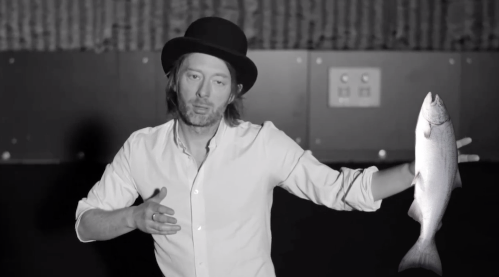 Thom Yorke Smashes Dead Fish on Washer-Dryer