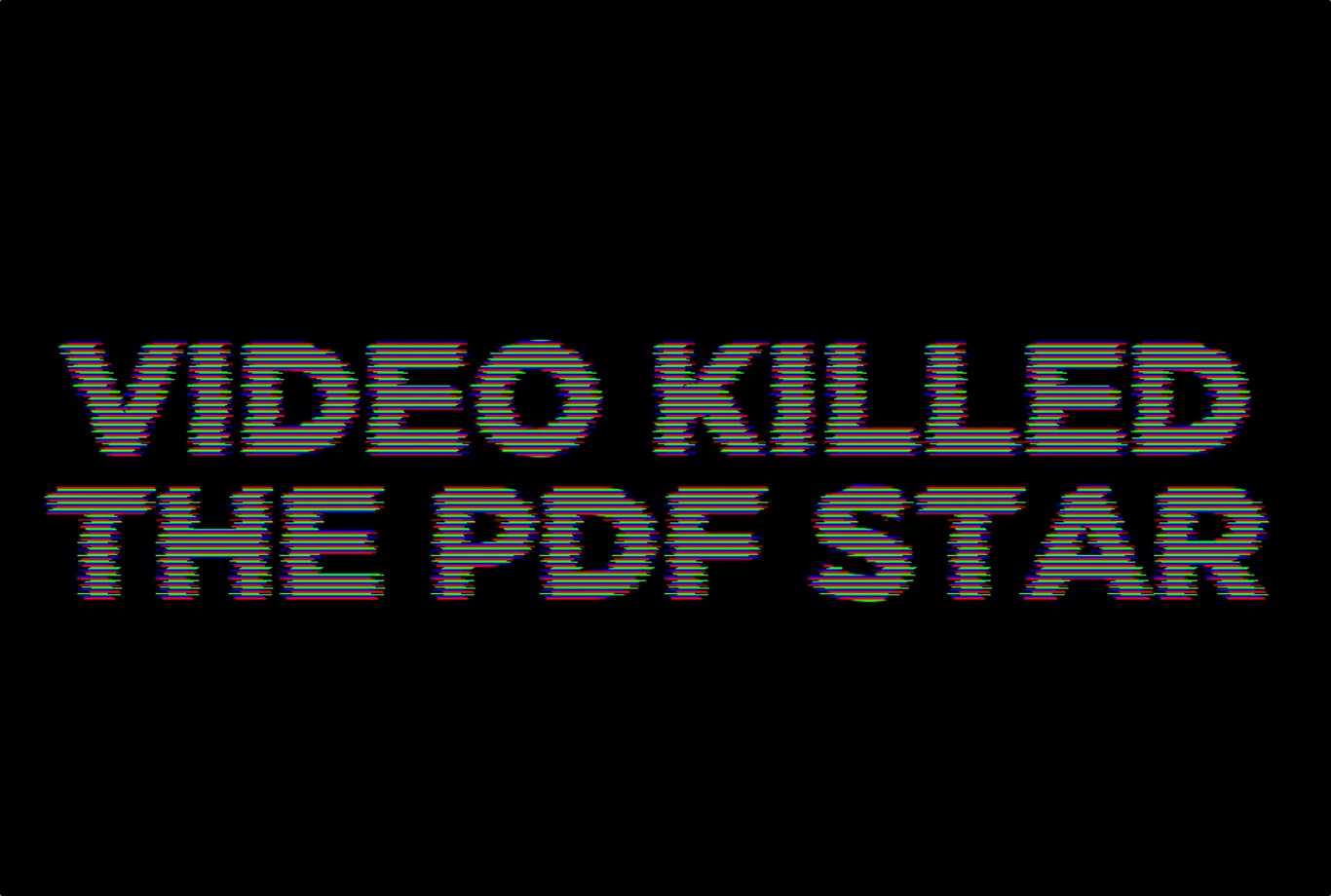??VIDEO KILLED THE PDF STAR ?? (♬ZERSTÖRUNG ? SONGIFIED♬)