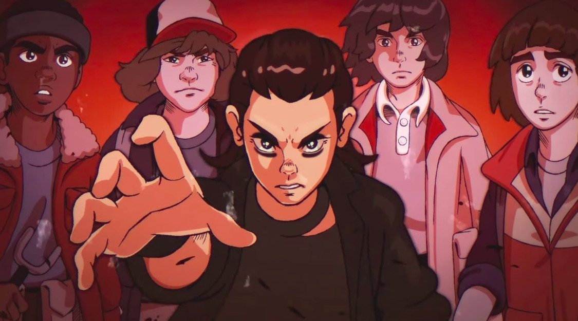 Stranger Things in 80s Anime Mode