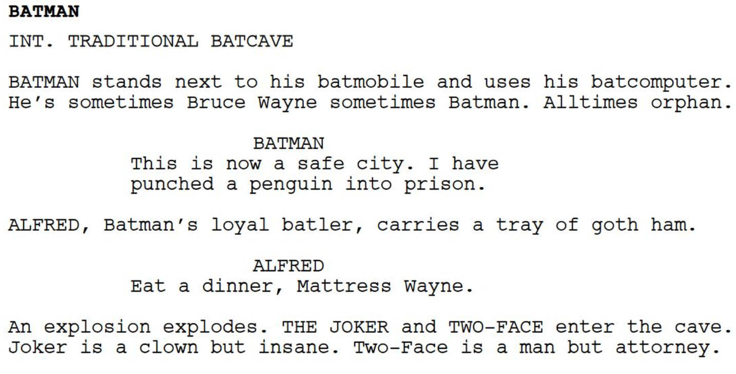 AI schaut 1000 Stunden Batman Filme und schreibt daraufhin dieses super irre Script