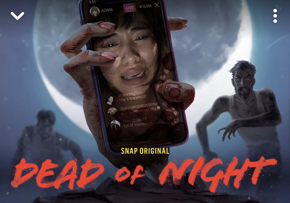 Dead of Night eine Snapchat exklusive 'hochkant' Zombie-Serie