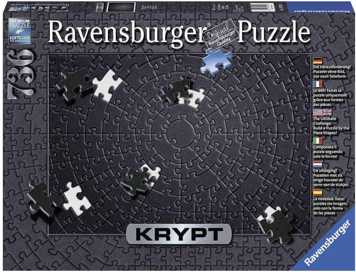 Ravensburger 'KRYPT' ein komplett schwarzes Puzzle