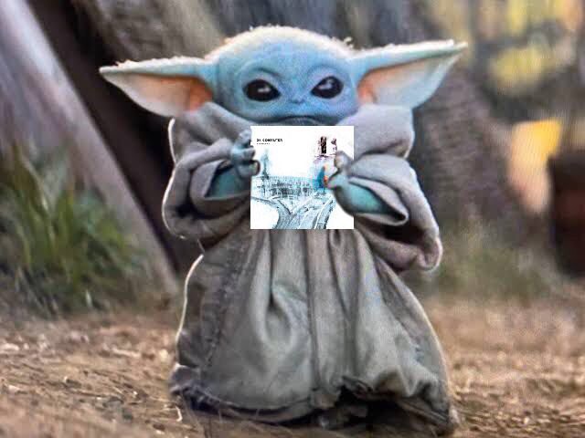 Baby Yoda Holding Your Fav Album