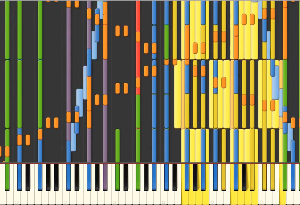 [Black MIDI] Synthesia – Song of Storms (Legend of Zelda) 42,000 ~ Infernis