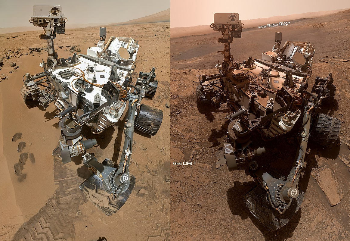 Mars Rover 'Curiosity' then and now!