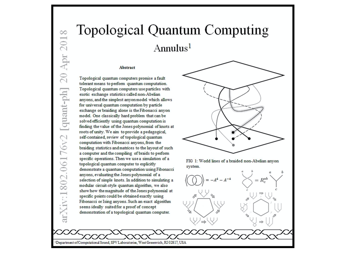 Topological Quantum Computing