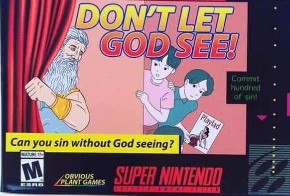 Can you sin without God seeing?