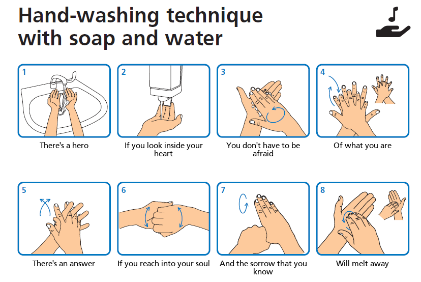 Wash your Lyrics: Hände Waschen zum Lieblings-Ohrwurm