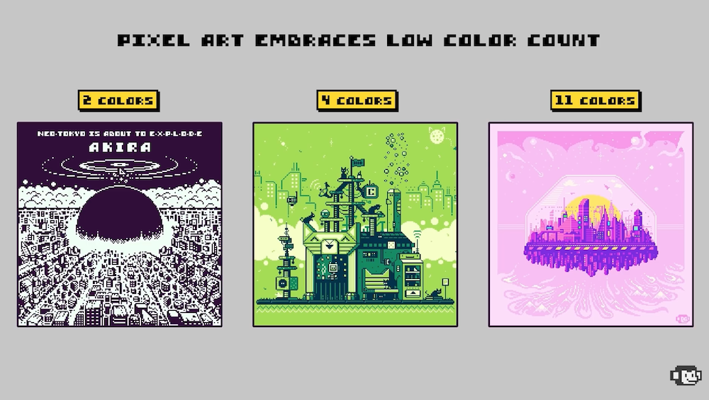 How very cool 1-Bit pixel art is made