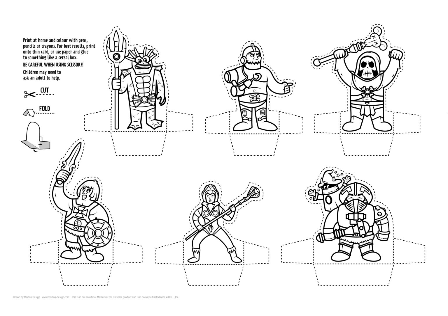 'Masters of the Universe' DIY Paper-Minis ?⚔️