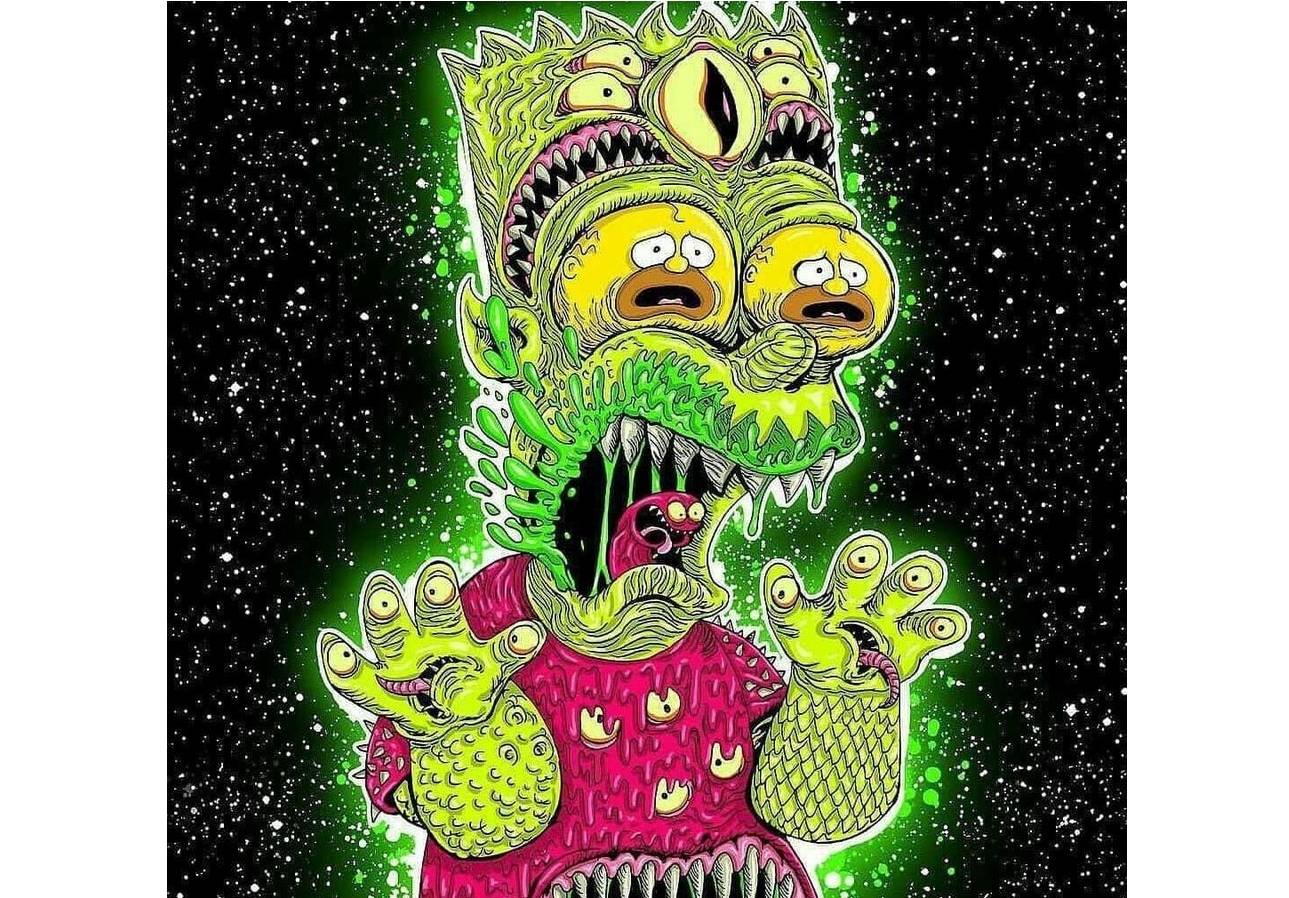 Insane trippy Bart