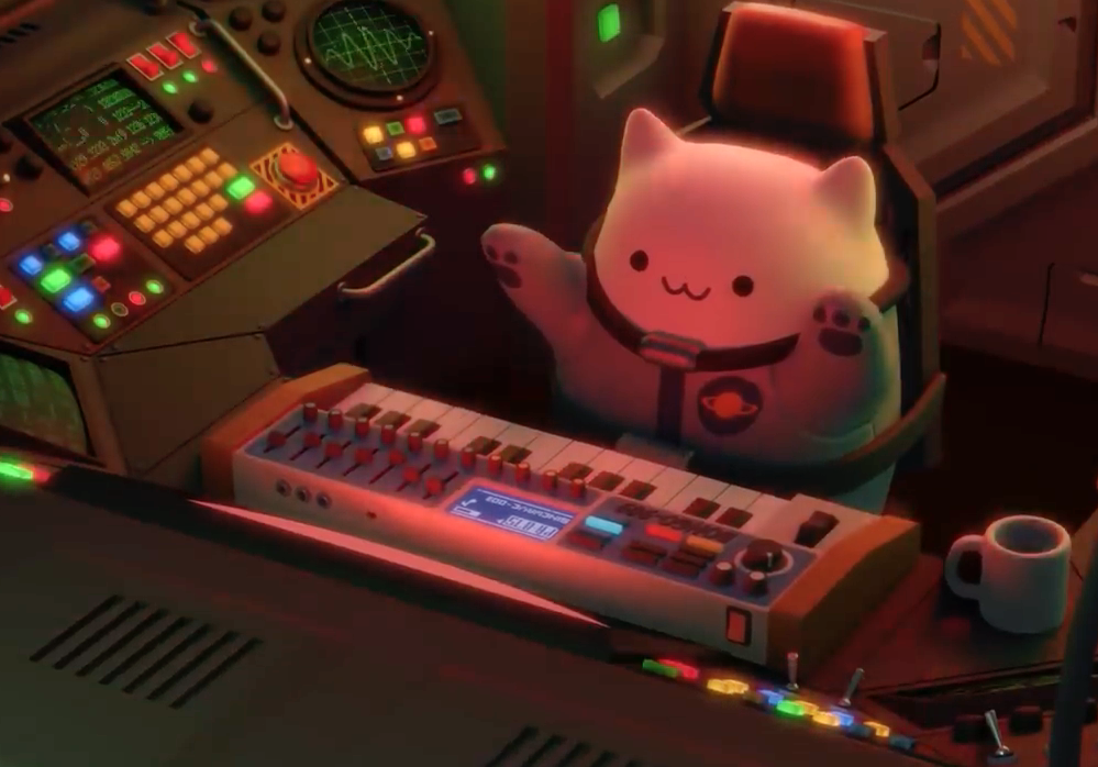 Bongo Cat в космосе (3D Анимация)