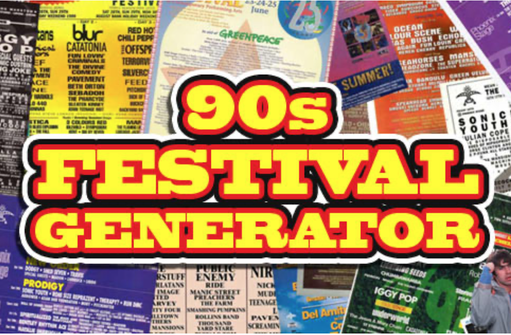 The 90s Festival Generator