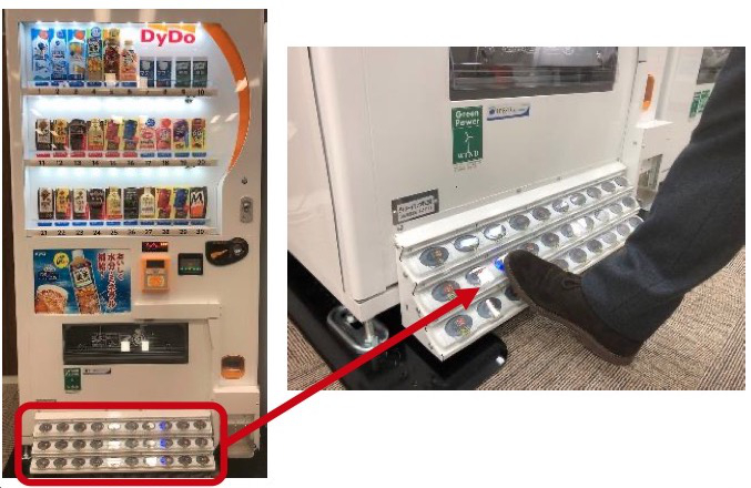 Foot operated Vending Machines