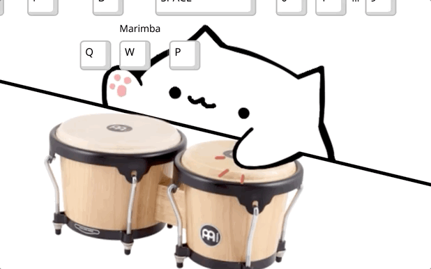 Bongo Cat Keyboard-Smasher