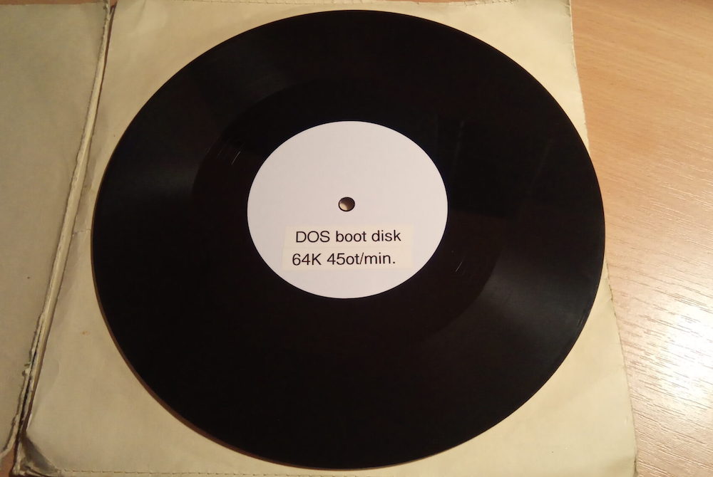 Booting DOS from a vinyl record