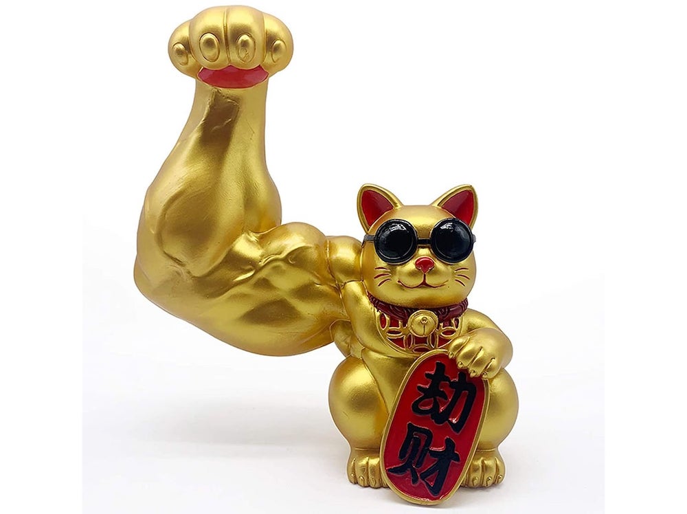 Muscle Arm Lucky Cat 😺
