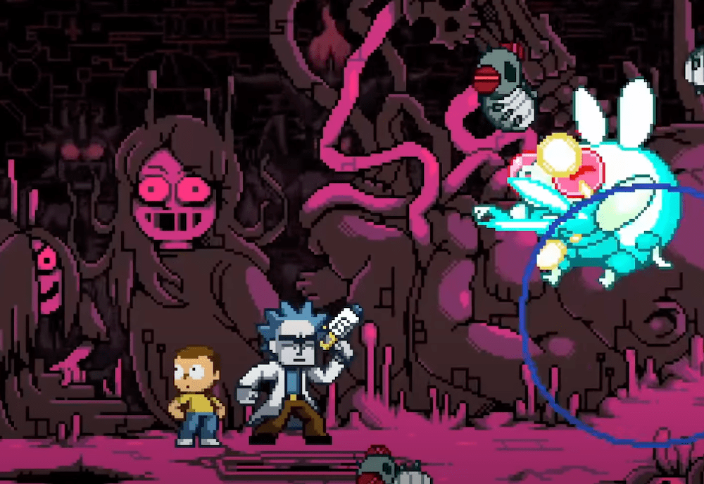 Rick and Morty in the Eternal Nightmare Machine