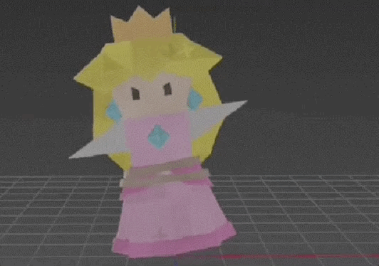 Angry Origami Peach