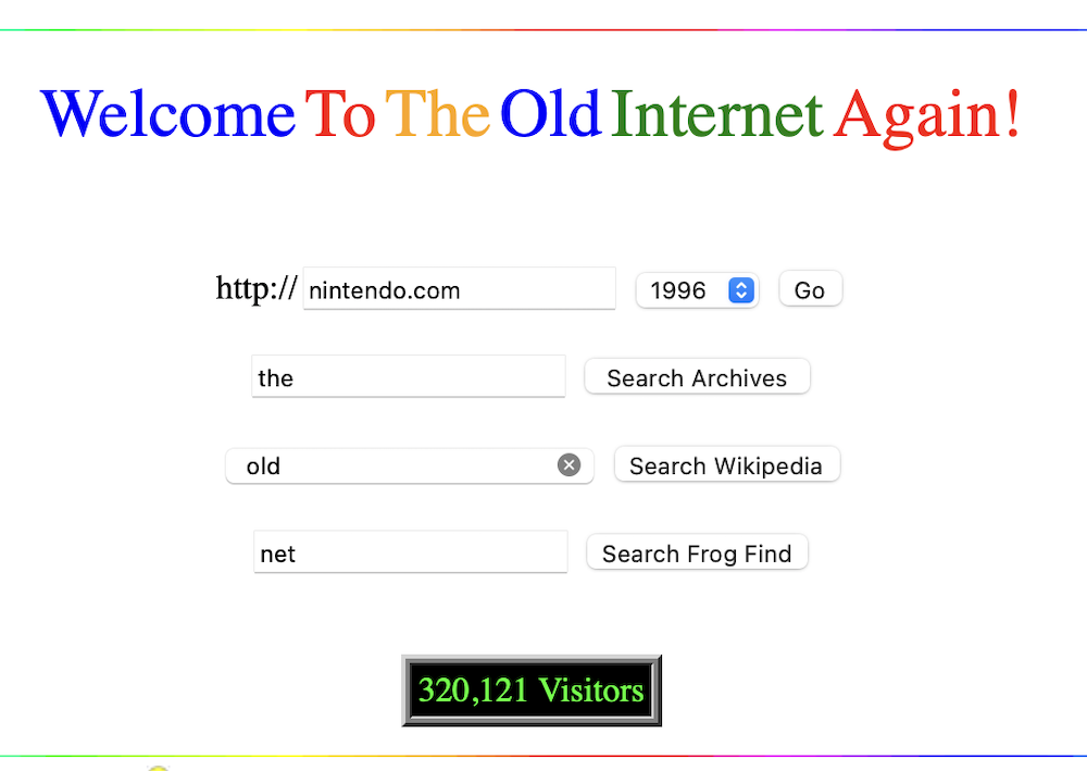 Welcome to the old Internet Again!