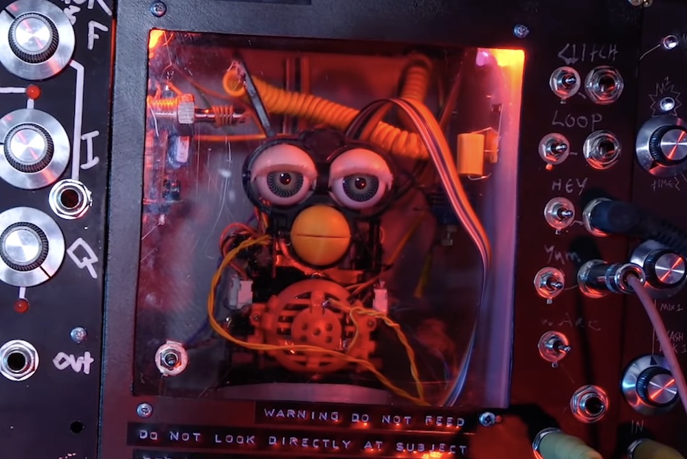 A Synthesizer Module That Houses A Furby