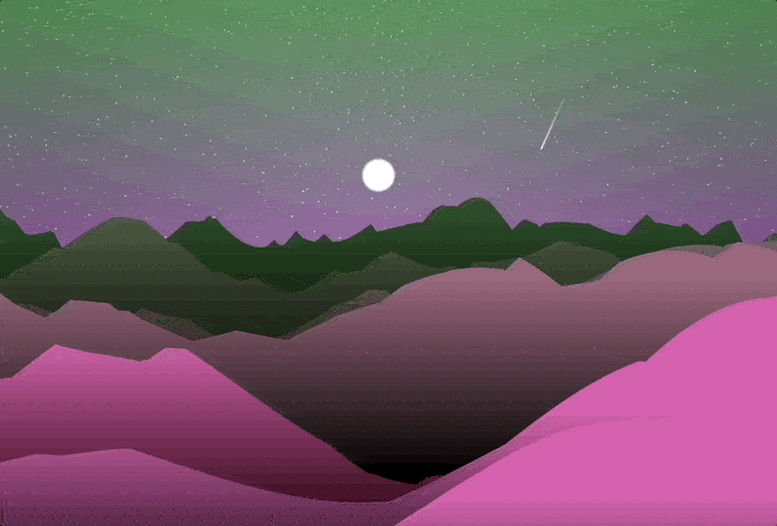 Random Landscapes with parallax scrolling