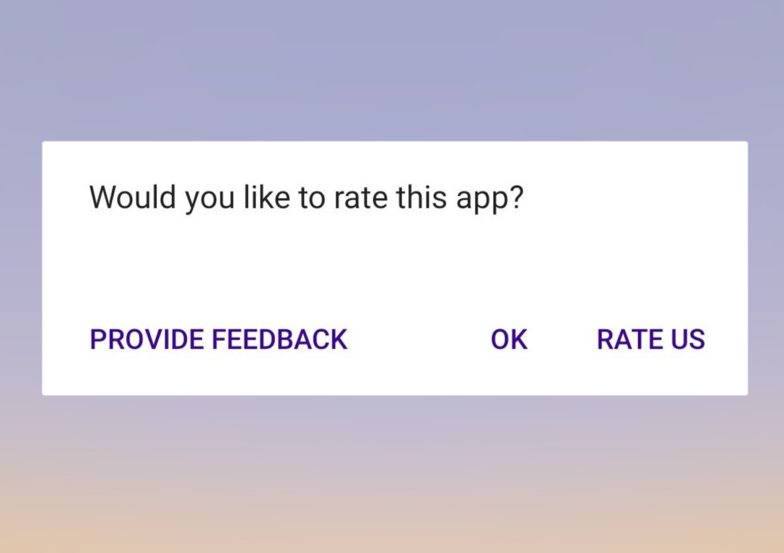 Would you like to rate this App?