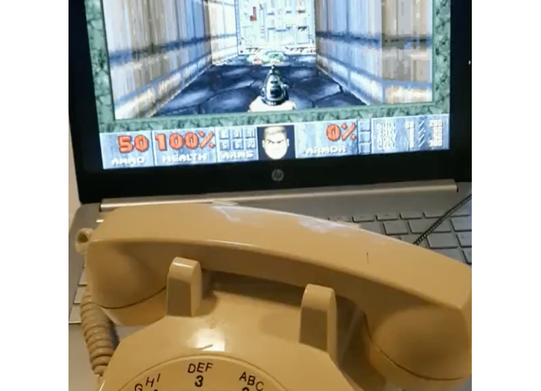 Playing DOOM with a Rotary Phone