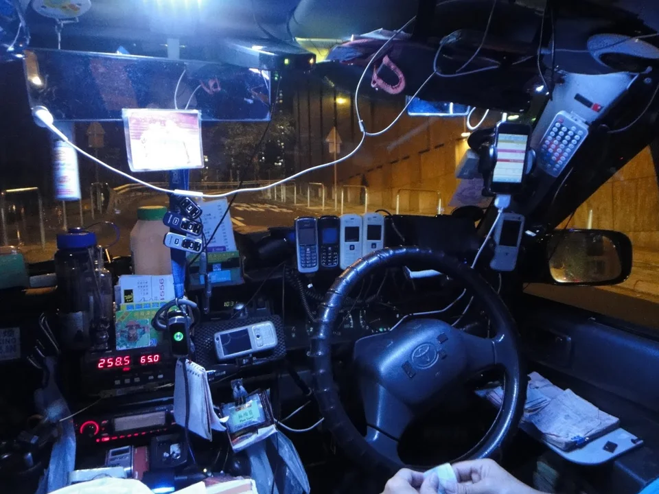 Inside Hong Kong taxis