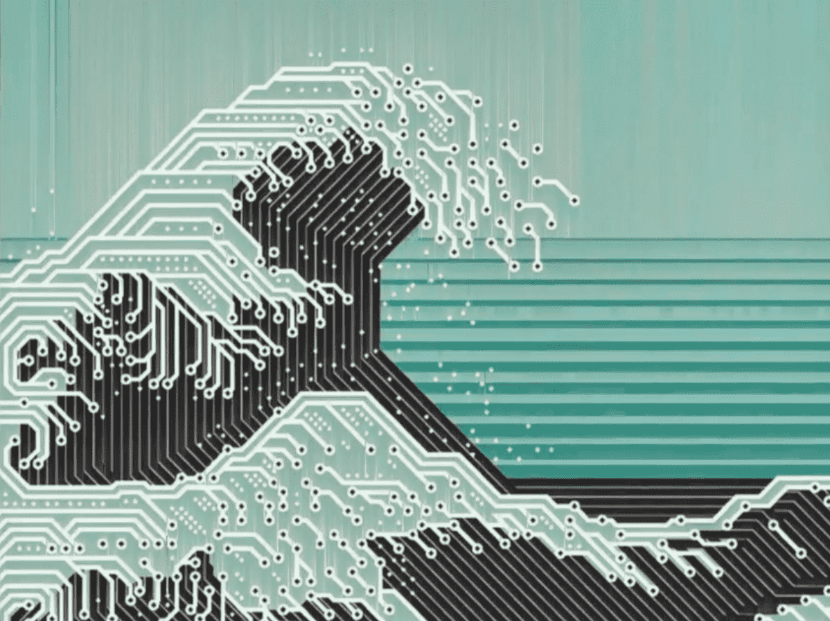 Hokusai's Great Wave ❉gllitch'ed❉