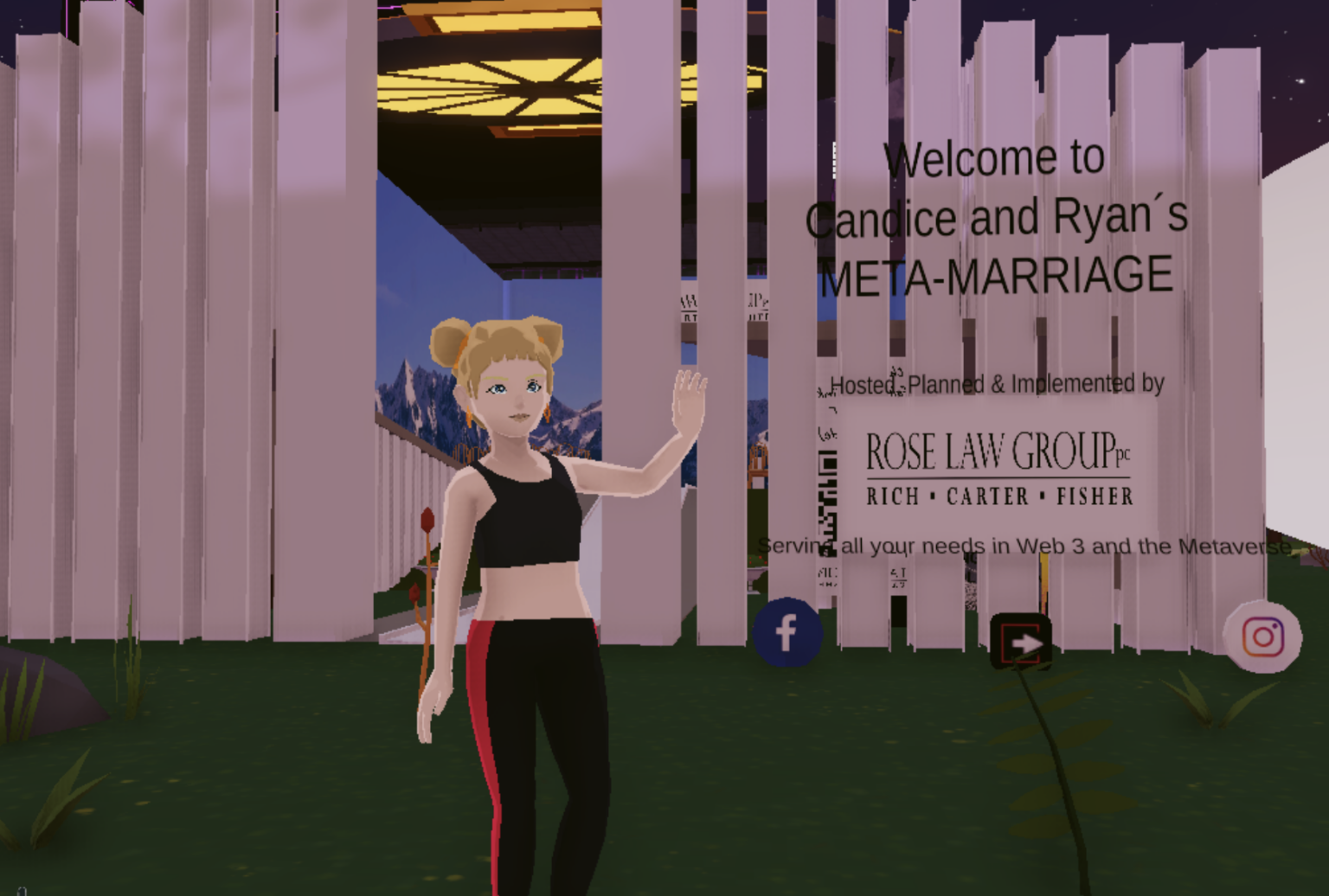 First Wedding in Decentraland