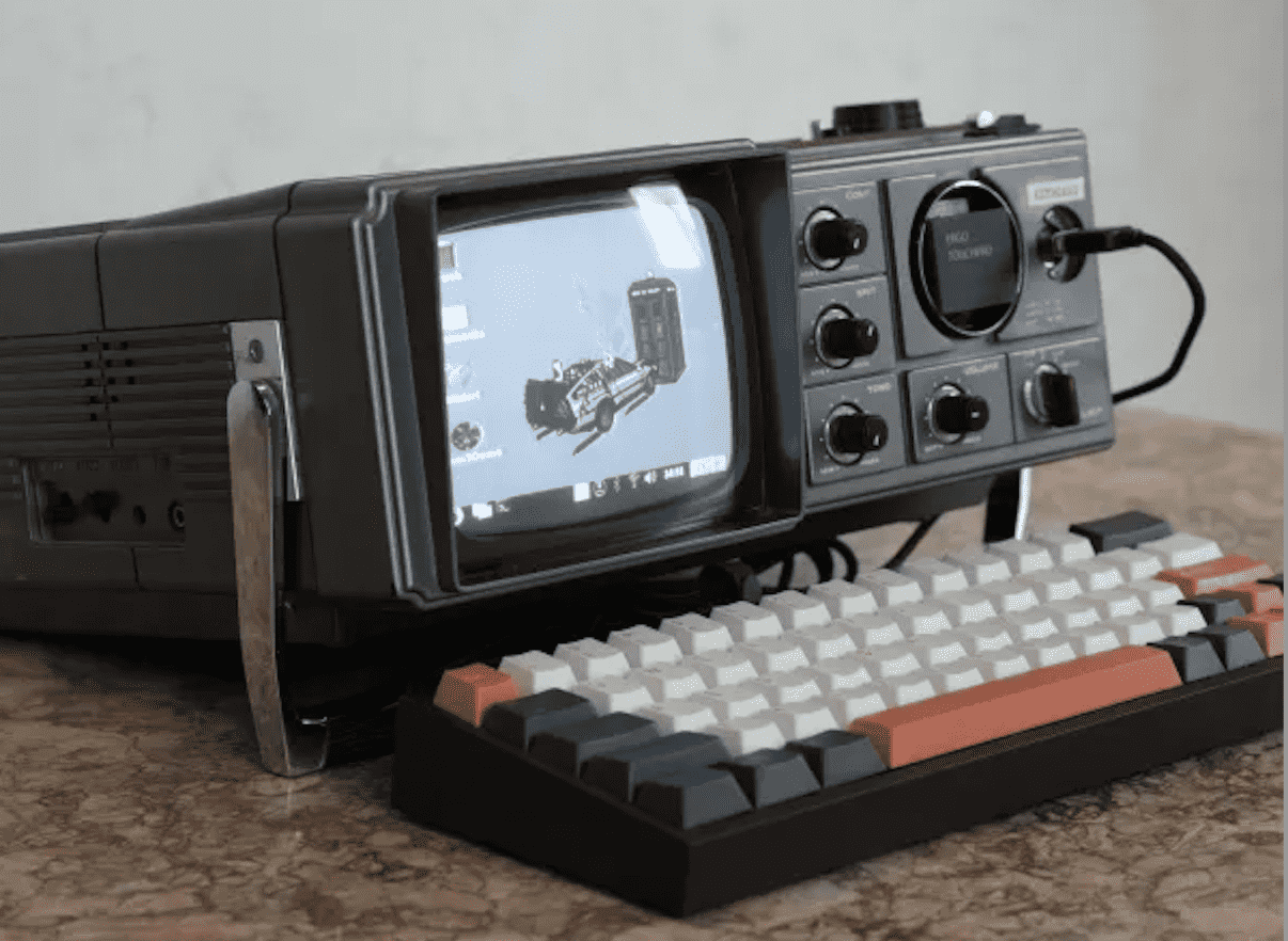 A modified CRT turned personal PC